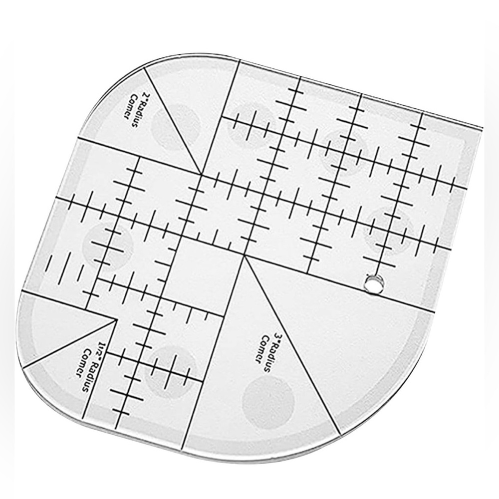 Creative Curved Corner Cutter Quilt Ruler